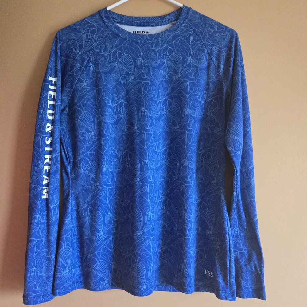 Field & Stream Floral Long-Sleeved Top PTP=18"